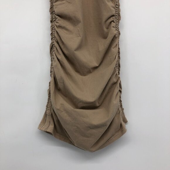 Aritzia TNA Tan Chill Malibu Ruched Bodycon Mini Dress size XS - Picture 6 of 16
